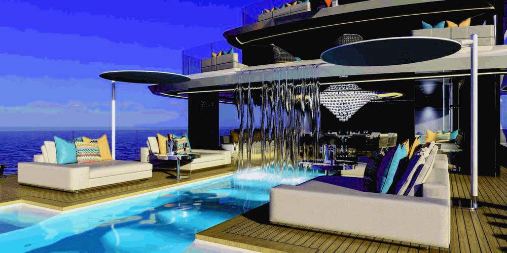 Fincantieri-yacht-70m-Blanche-pool-with-waterfall