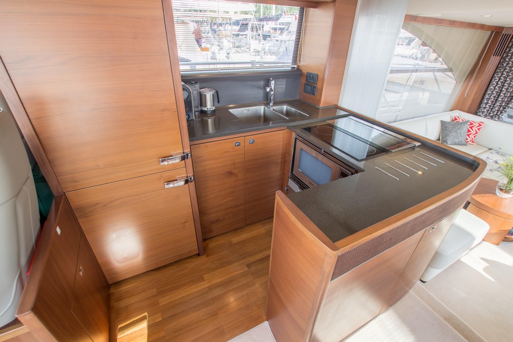 Princess60-2014-galley-on-yacht